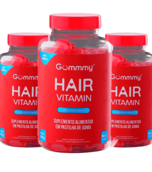 Combo 3 potes de Gummy Hair - 180 cápsulas